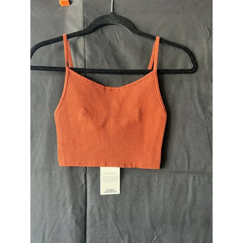 Monday Swimwear BEVERLY HILLS TOP - COPPER- Size V …b11
